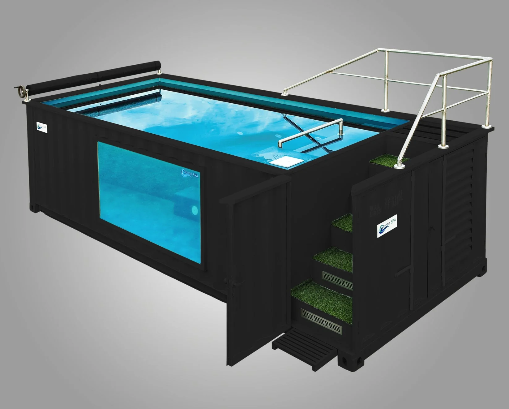frggte Piscina Contenedor Panorámica 6,05 × 2,44 m - Imagen 1
